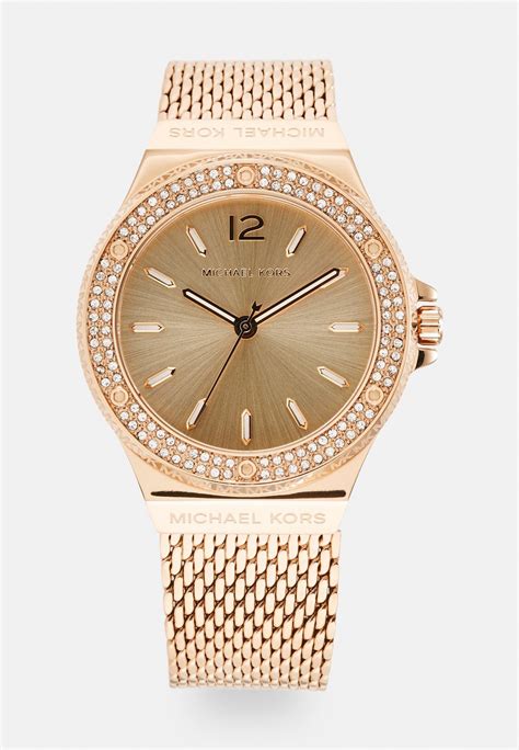 michael kors watch rose gold thin band|lennox rose gold tone watch.